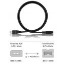 Cable IEEE1394 de 800 bilingual a 400 6 pin 2m